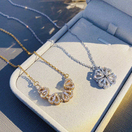 Magnetic heart Necklace